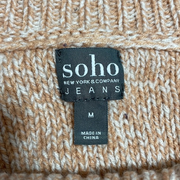 Pink + White NY & Company Pearl Sweater, size medium - Picture 5 of 5